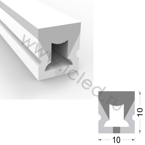 Cиликоновая оболочка T1010 3X S5 (10*10mm, pcb 6mm)