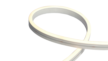 Лента светодиодная неоновая, 144 LED/м, 9,6 Вт/м, 24В , IP67, Цвет: Холодный белый