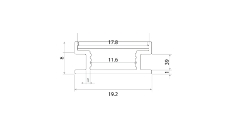 Профиль алюминиевый SWG PRO FL-1908-67
