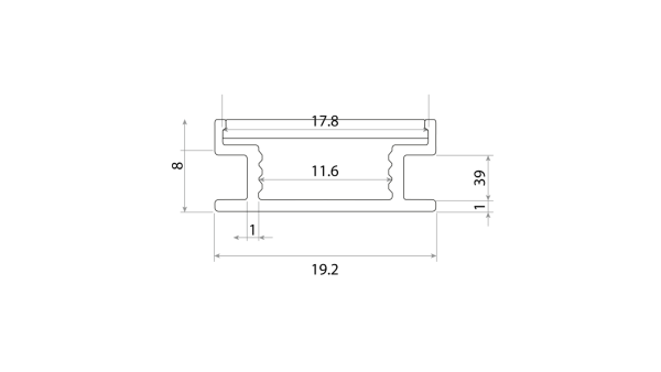 Профиль алюминиевый SWG PRO FL-1908-67