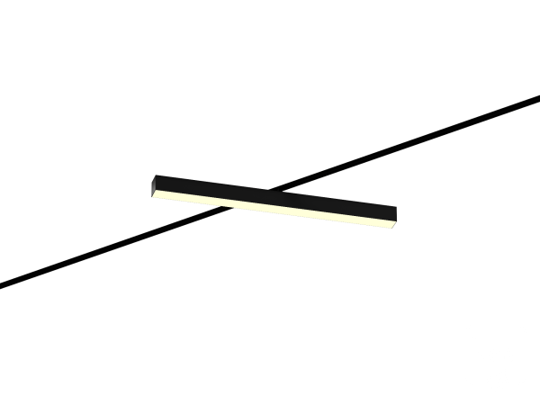 Трековый светильник 6063 5050 TR2 (RAL9005 1000mm Prizma — 3K 38W)