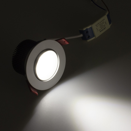 Светодиодный светильник S1001-5W-R85W BW6 (220V, 5W, day white, круглый D90mm)