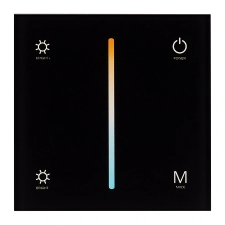 Панель SMART-P21-MIX-G-IN Black (12-24V, 4x3A, Sens, 2.4G) (Arlight, IP20 Пластик, 5 лет)