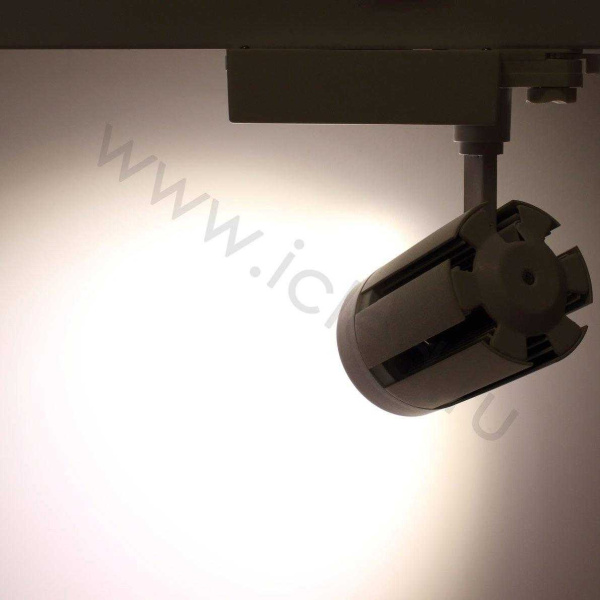 Светодиодный светильник трековый JH-GD001 4L 4L28 (30W, 220V, 15-60deg, day white, белый корпус)
