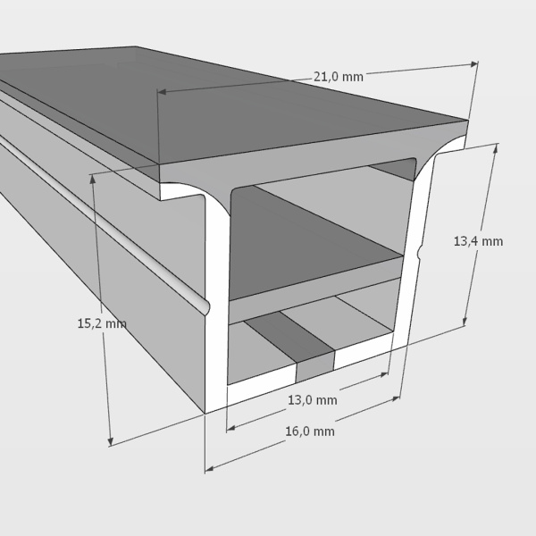 Cиликоновая оболочка встраиваемая T1616 S32 (16*16mm, pcb 10mm)