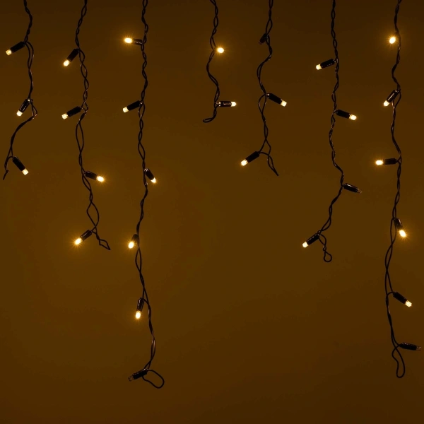 Светодиодная гирлянда ARD-EDGE-CLASSIC-2400x600-BLACK-88LED-FLASH Warm/Warm (230V, 6W) (Ardecoled, IP65)