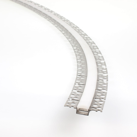 Алюминиевый профиль 3D встраиваемый в гипсокартон 629 (1500x59,5/19,5x12 мм с рассеивателем)