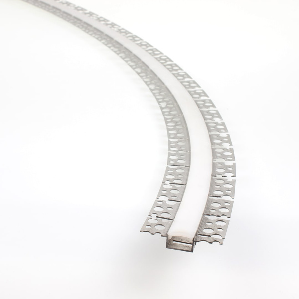 Алюминиевый профиль 3D встраиваемый в гипсокартон 629 (1500x59,5/19,5x12 мм с рассеивателем)