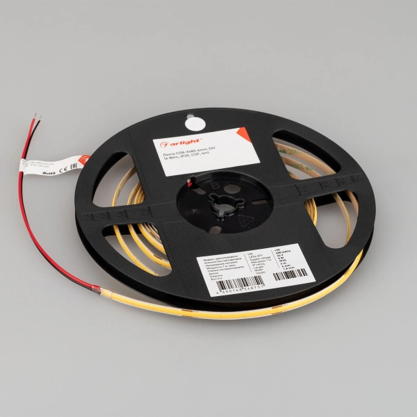 Светодиодная Лента COB-X480-6mm 24V Warm3500 (6 W/m, IP20, CSP, 5m) (Arlight, -)