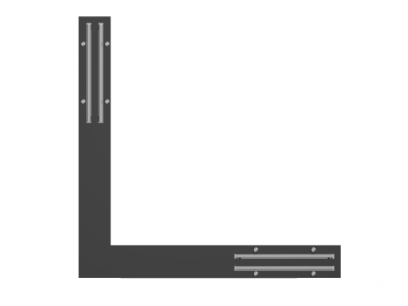 Угловой соединительный коннектор питания 6063 TrackLine