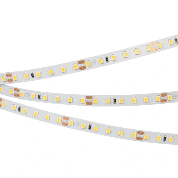 Светодиодная Лента RT-A120-8mm 24V Warm2400 (9.6 W/m, IP20, 2835, 5m) (Arlight, Открытый)