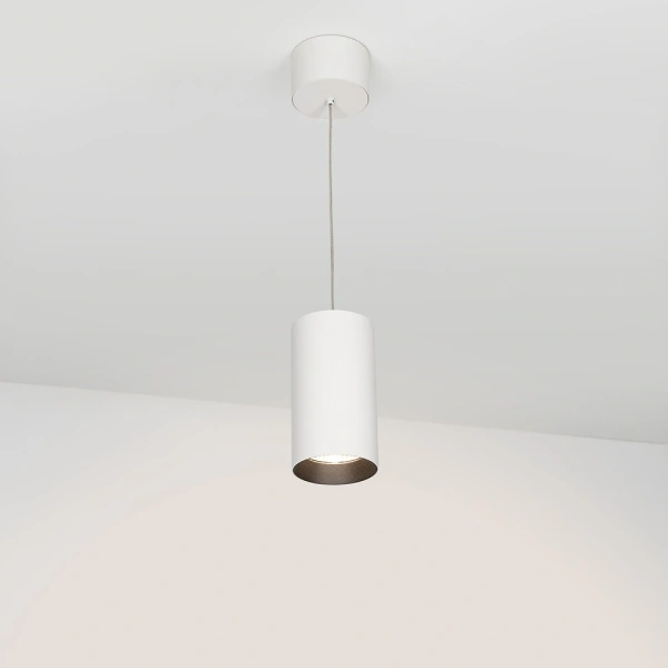 Светильник подвесной SP-POLO-R85-2-15W Warm White 40deg (White, Black Ring) (Arlight, IP20 Металл, 3 года)