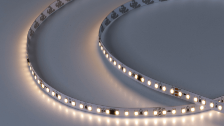 Лента светодиодная 2835, 120 LED/м, 11 Вт/м, 24В , IP20, Цвет: Теплый белый