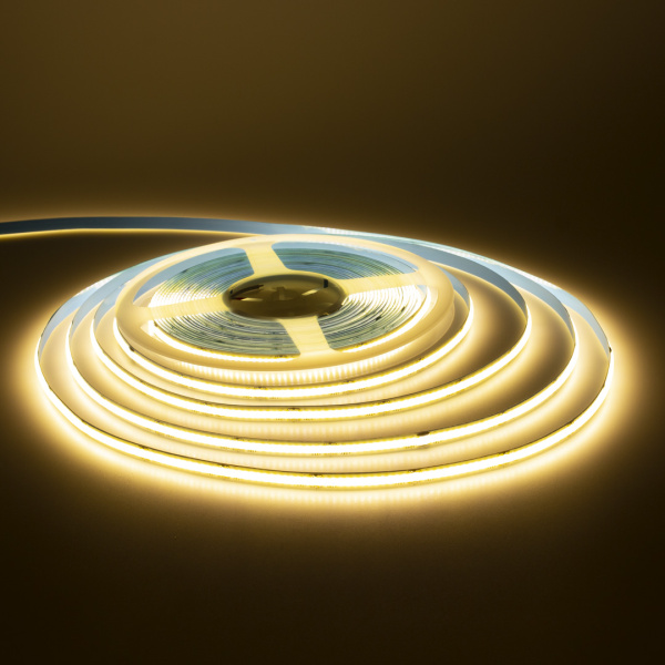 Светодиодная лента COB, 320 chip/m, warm white, 24V, IP20, A240