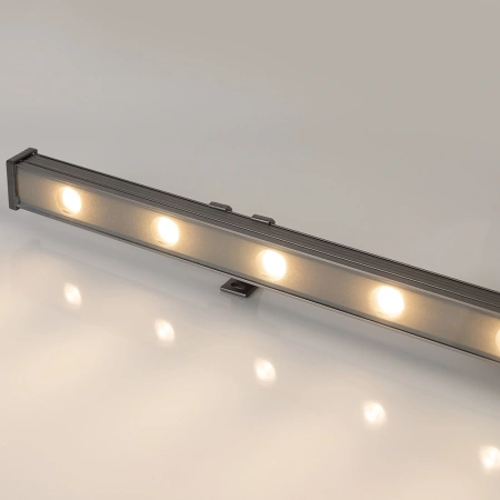 Линейный прожектор AR-LINE-1000-12W Warm3000 (GR, 15x60 deg, 230V) (Arlight, IP65 Металл, 3 года)