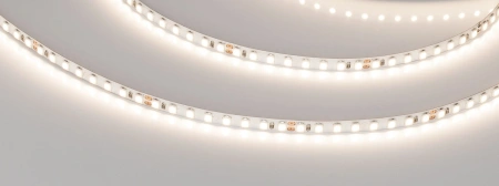 Светодиодная Лента RT-A160-5mm 24V Warm3500 (9.6 W/m, IP20, 2835, 5m) (Arlight, Открытый)