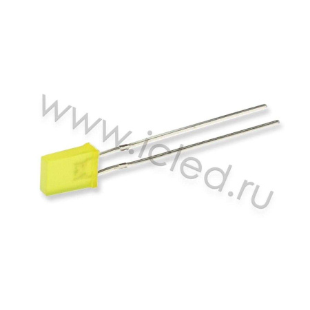 Светодиод ICL-2х5х7mm LE80 (yellow, 200-400mcd, diffuse)