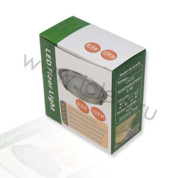 Светодиодный светильник точечный RST IP67 (0,5W, 12V, Warm White).