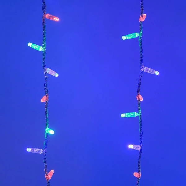 Светодиодная гирлянда ARD-CURTAIN-CLASSIC-2000x2500-CLEAR-405LED RGB (230V, 81W) (Ardecoled, IP65)