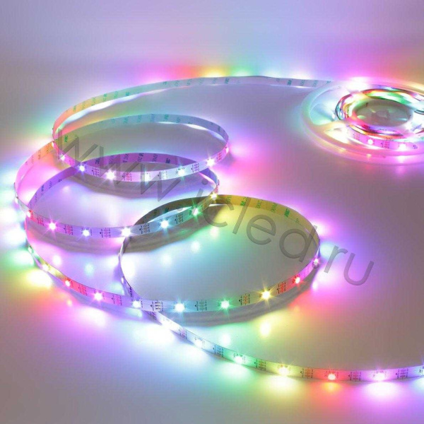 Светодиодная лента LUX class, 5050, 30 led/m, V70, RGB-SPI, WS2811A controlled, 5V, IP33