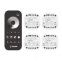 INTELLIGENT ARLIGHT Диммер SMART-SET-TRIAC-601-72-DIM-PD-IN Black (230V, 1x1.5A, x4, ПДУ 10кн, 2.4G) (IARL, IP20 Пластик, 5 лет)
