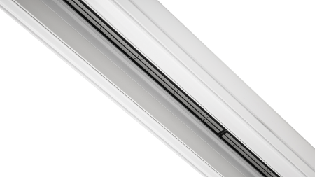 Трек SY низковольтный встраиваемый в натяжной потолок без провода питания, белый, SY-601201-CL-2-WH