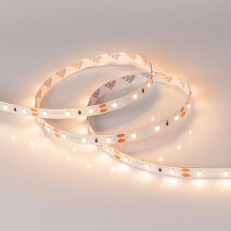 Светодиодная лента Лента RT-A60-8mm 12V Warm3000 CRI98 (7.2 W/m, IP20, 2835, 5m) (Arlight, Открытый)