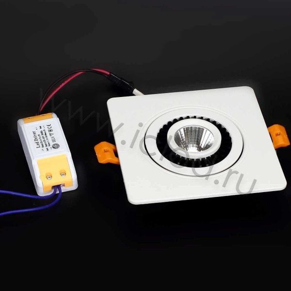 Светодиодный светильник JH-THD14-7W Square B754 (7W, White)