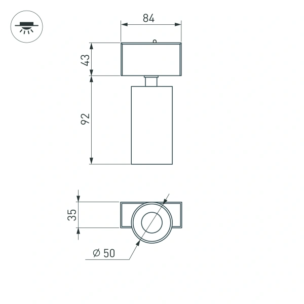 Светильник MAG-SPOT-45-R85-7W Day4000 (WH, 24 deg, 24V) (Arlight, IP20 Металл, 3 года)