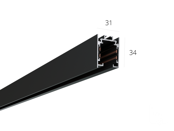 Трек 6063 TR4 RAL9003 — 1000мм