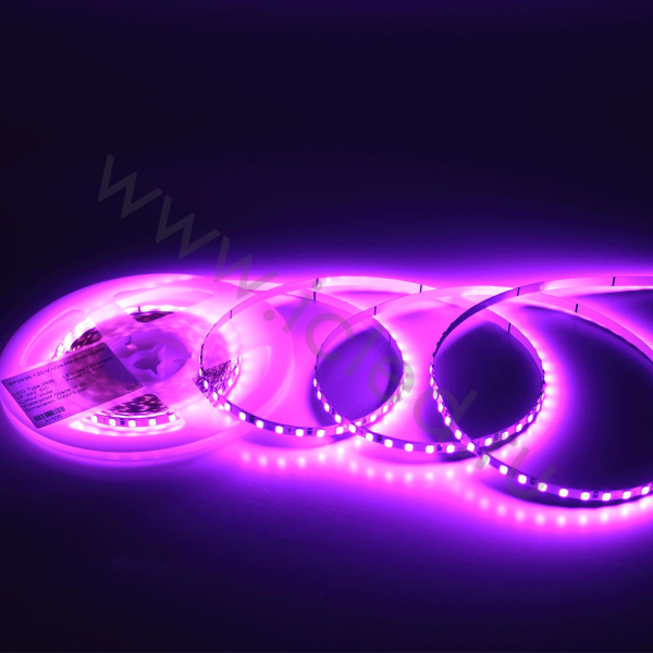 Светодиодная лента Standart Pro class, 2835, 120 led/m, 5mm, без скотча, violet, 24V, IP20, SL9