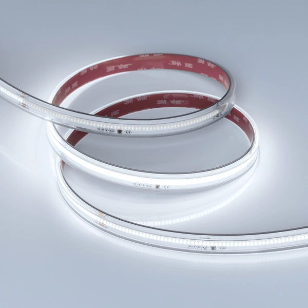 Светодиодная Лента герметичная SPI-COB-PS-X378-14mm 24V White6000-PX63-BPT (7 W/m, IP67, 5m) (Arlight, бегущий огонь)