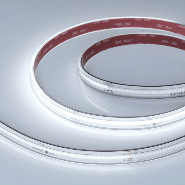 Светодиодная Лента герметичная SPI-COB-PS-X378-14mm 24V White6000-PX63-BPT (7 W/m, IP67, 5m) (Arlight, бегущий огонь)