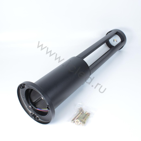 Уличный светильник столбик JH-BD-B14 DHL34 (220V, 7W, черный корпус, 600mm, IP65, warm white)