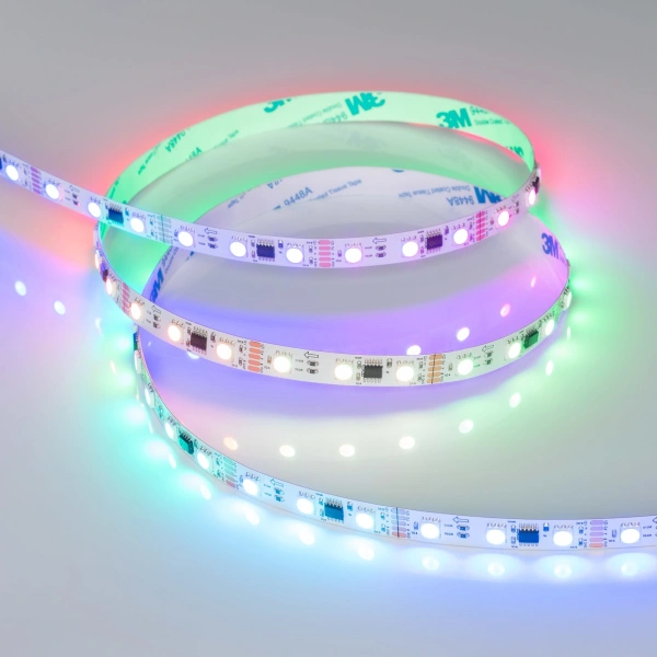 Светодиодная Лента DMX-B60-10mm 12V RGB-PX3 (14 W/m, IP20, 5060, 5m) (Arlight, -)