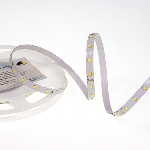 Светодиодная лента Class Premium, 2835, 64 led/m, white, 24V, IP33, RN01