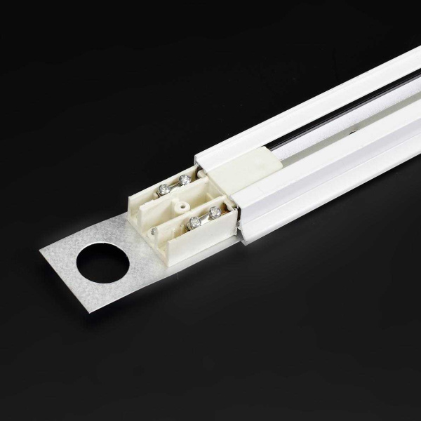 Трек для спотов 2L 1м NX24 (однофазный, 2 провода, белый)