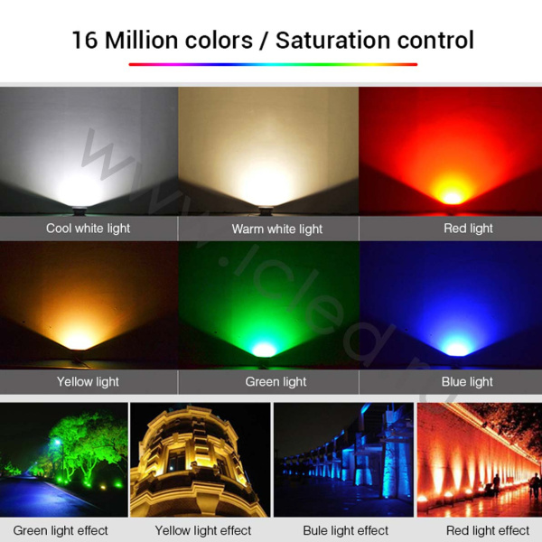 Прожектор Mi-Light FUTT05 V202 (220V, 10W, RGB+CCT, IP65)