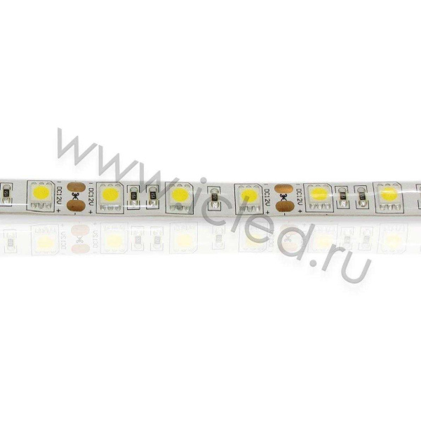 Светодиодная лента LUX class, 5050, 60 led/m, Warm White,12V, IP65