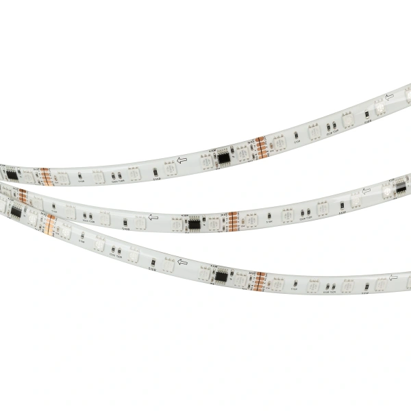 Светодиодная Лента герметичная DMX-SE-B60-10mm 24V RGB-PX6 (14 W/m, IP65, 5060, 5m) (Arlight, -)