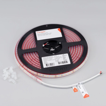 Светодиодная Лента герметичная RTW-PFS-A120-11mm 24V White6000 (9.6 W/m, IP68, 2835, 5m) (Arlight, 9.6 Вт/м, IP68)