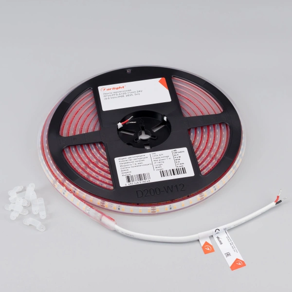 Светодиодная Лента герметичная RTW-PFS-A120-11mm 24V Day4000 (9.6 W/m, IP68, 2835, 5m) (Arlight, -)