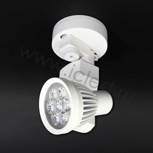 База для трековых светильников 2L круглая NX440 (однофазная, 2 провода, белая)