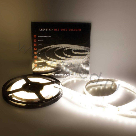 Светодиодная лента Class Premium, 5050, 60 led/m, Day White, 24V, IP65, А25