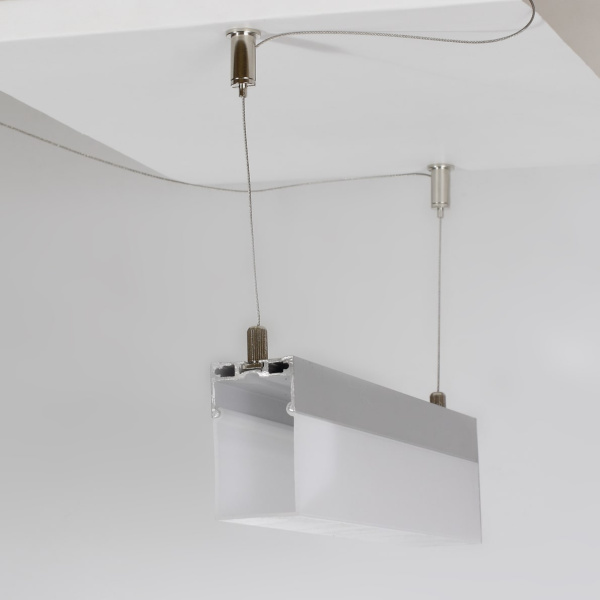 Алюминиевый профиль 204 (2000х35х61,5мм с рассеивателем)