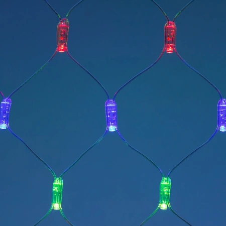 Светодиодная гирлянда ARD-NETLIGHT-CLASSIC-2000x1500-CLEAR-288LED RGB (230V, 18W) (Ardecoled, IP65)