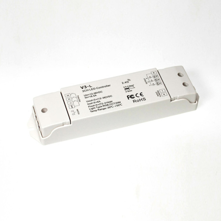 Контроллер V3-L IC41 RGB/CCT/DIM (12-36V, 3ch x 6A, 216/432/648W)