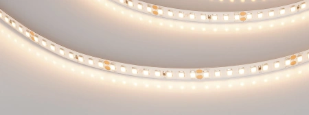 Светодиодная Лента RT-A160-8mm 24V Warm3000 (12 W/m, IP20, 2835, 50m) (Arlight, высок.эфф.150 лм/Вт)