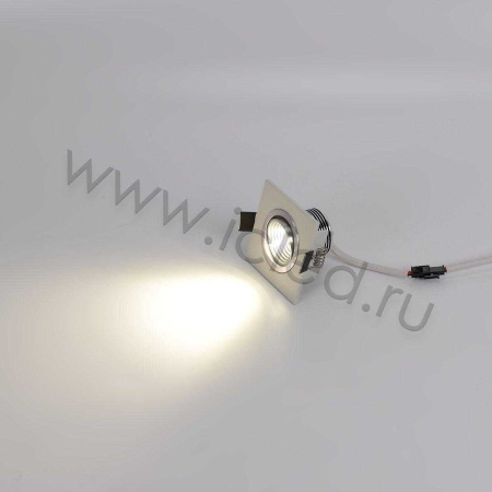 Светодиодный светильник встраиваемый 65 Series White Square (3W,Day White)