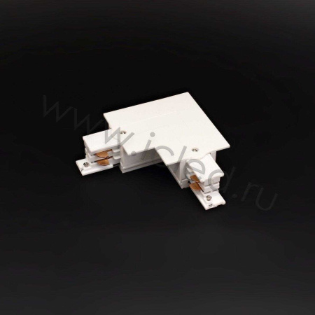 Соединитель угловой для встраиваемого трека 4L INT 4X19 (белый)